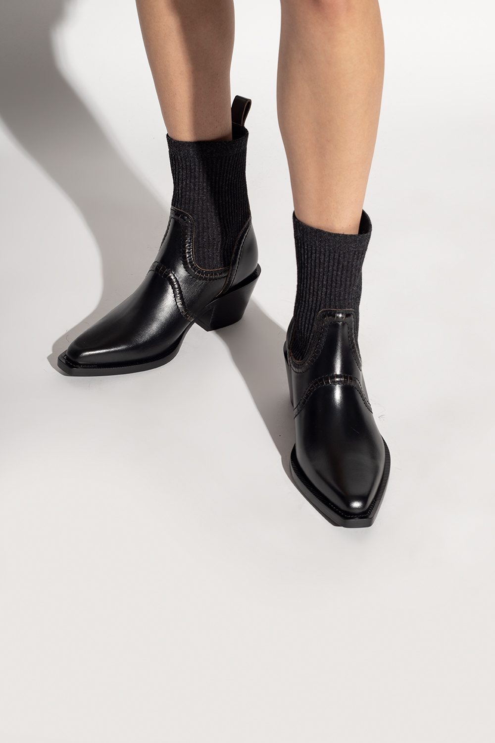 Black 'Nellie' heeled ankle boots Chloé - Vitkac GB